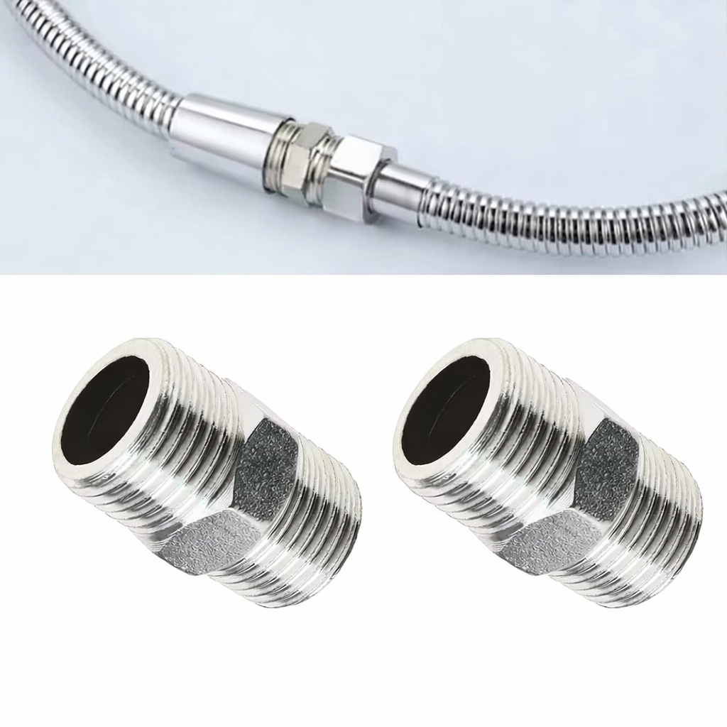 1/2" Male Thread Brass Pipe Nipples Connector Set